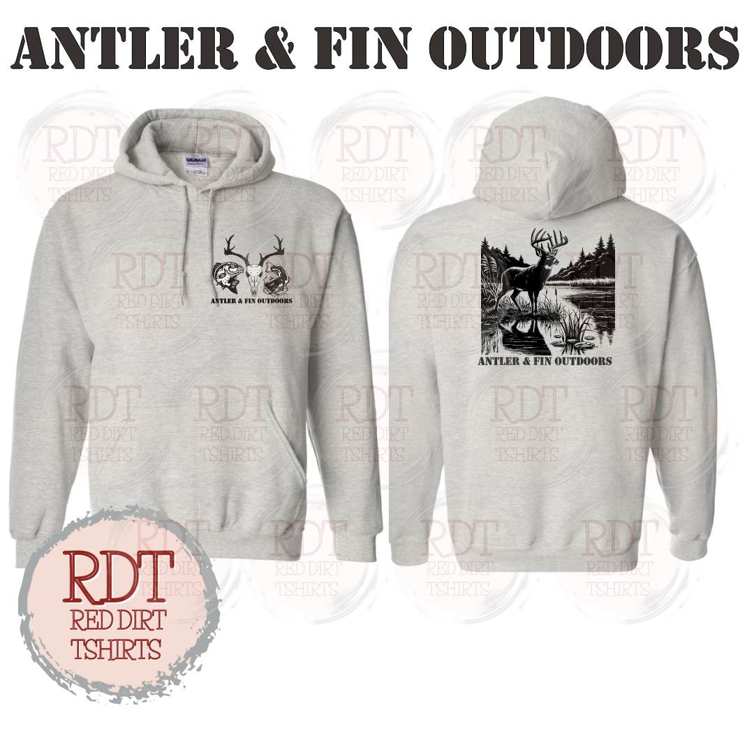 Antler & Fin Bucklake 1 Hooded Sweatshirt
