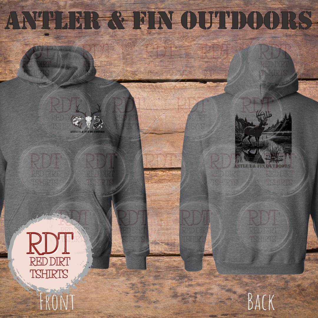 Antler & Fin Bucklake 1 Hooded Sweatshirt