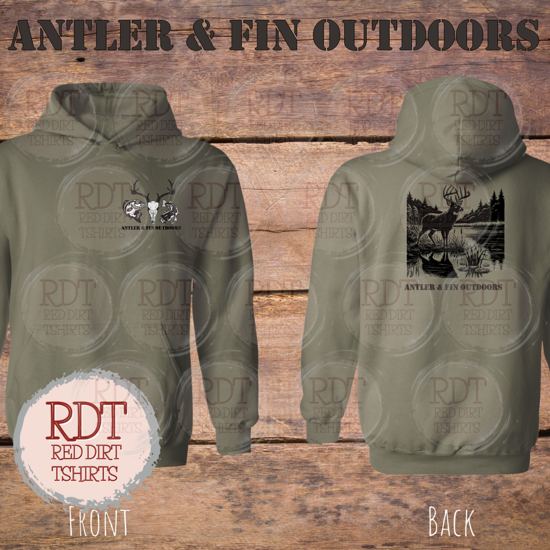Antler & Fin Bucklake 1 Hooded Sweatshirt