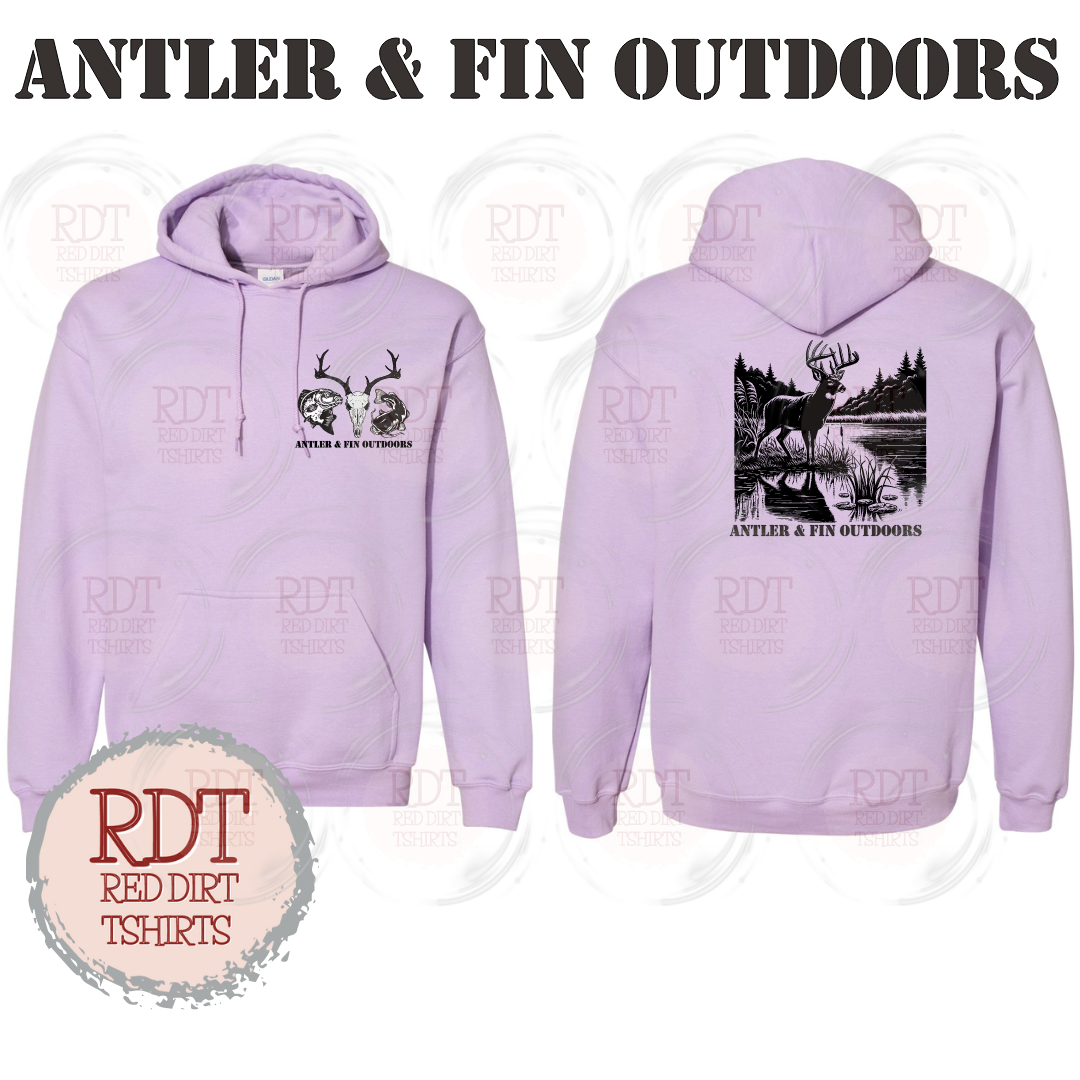 Antler & Fin Bucklake 1 Hooded Sweatshirt