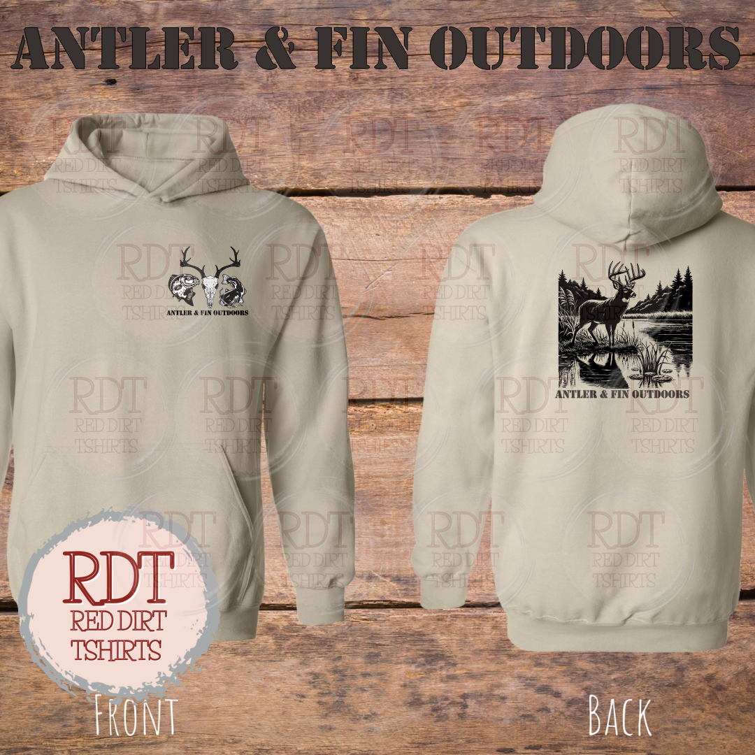 Antler & Fin Bucklake 1 Hooded Sweatshirt