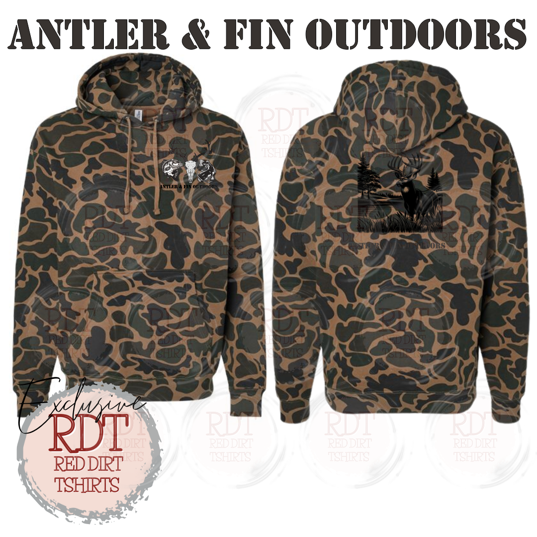 Antler & Fin Bucklake 2 Hooded Sweatshirt