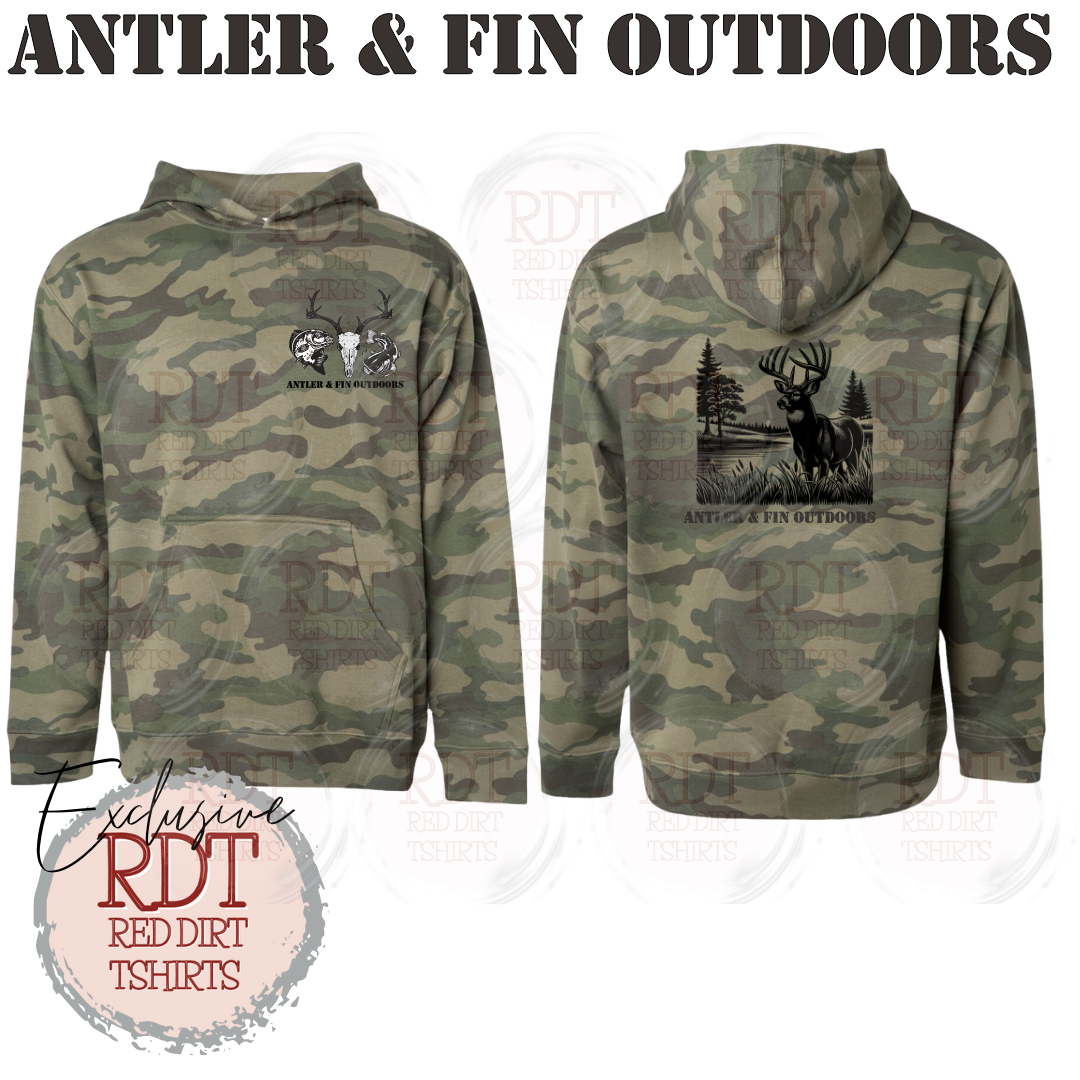 Antler & Fin Bucklake 2 Hooded Sweatshirt