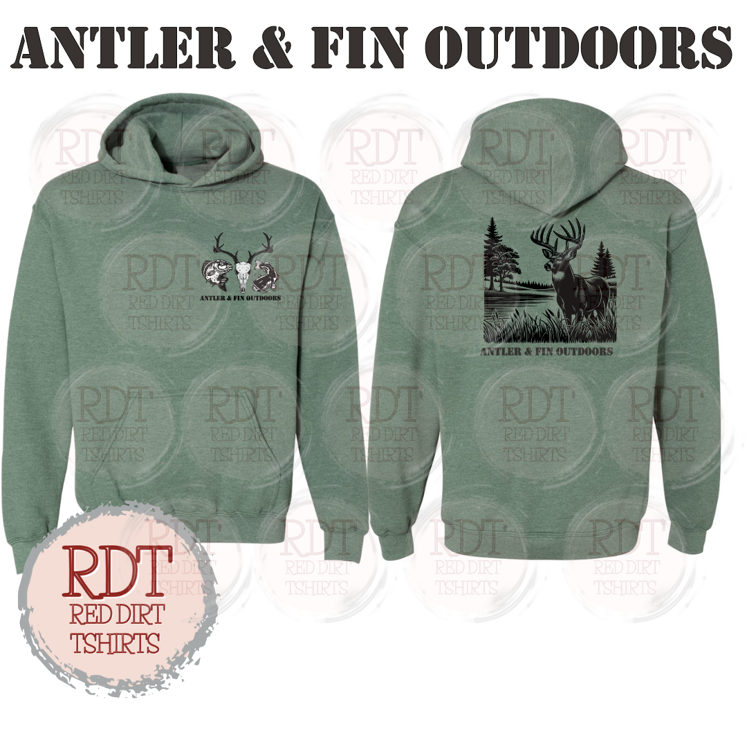 Antler & Fin Bucklake 2 Hooded Sweatshirt