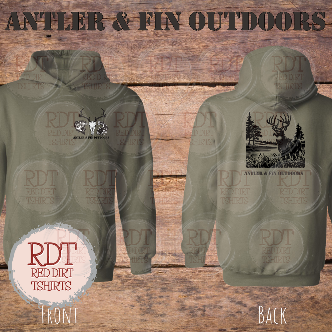 Antler & Fin Bucklake 2 Hooded Sweatshirt