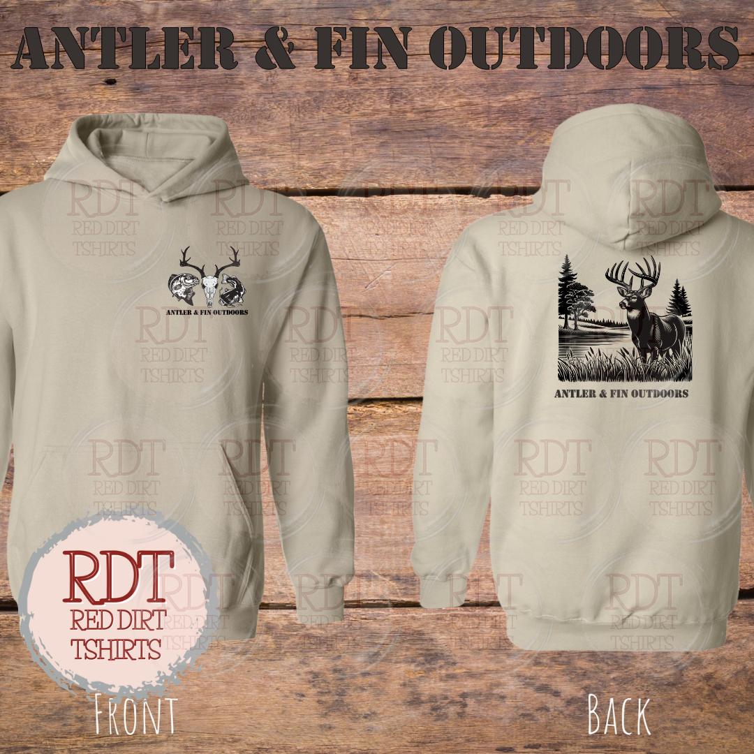 Antler & Fin Bucklake 2 Hooded Sweatshirt