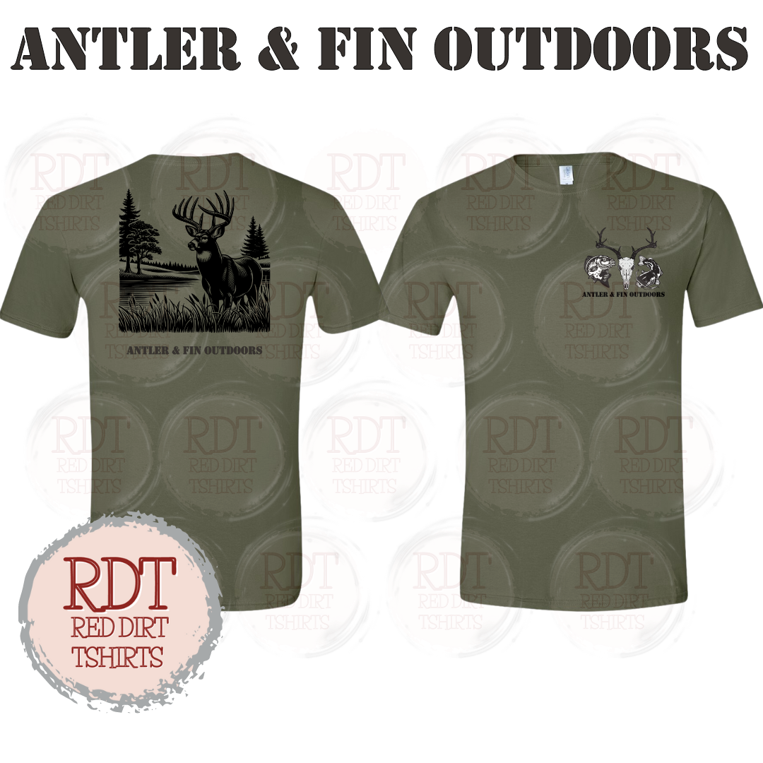 Antler & Fin Outdoors Bucklake 2 Tshirt