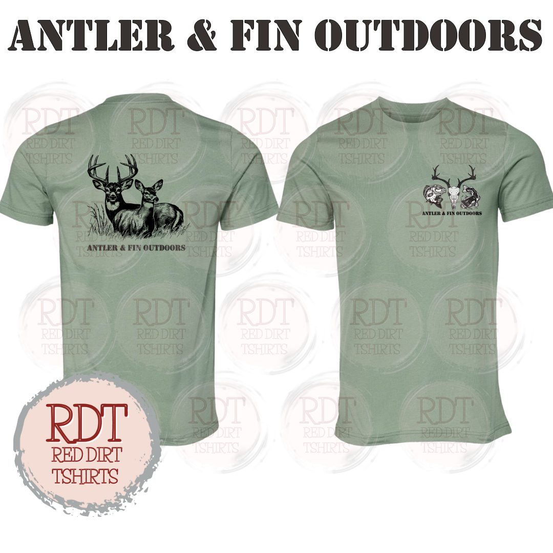 Antler & Fin Outdoors Buck and Doe Tshirt