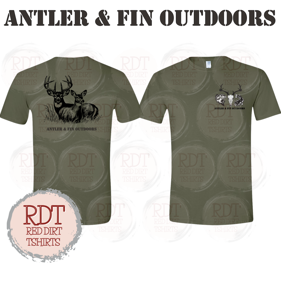 Antler & Fin Outdoors Buck and Doe Tshirt