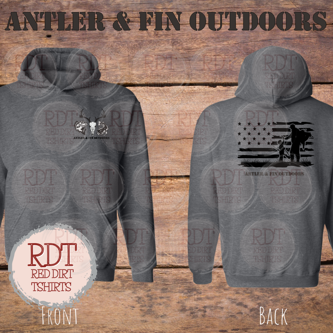 Antler & Fin Father and Child Hooded Sweatshirt