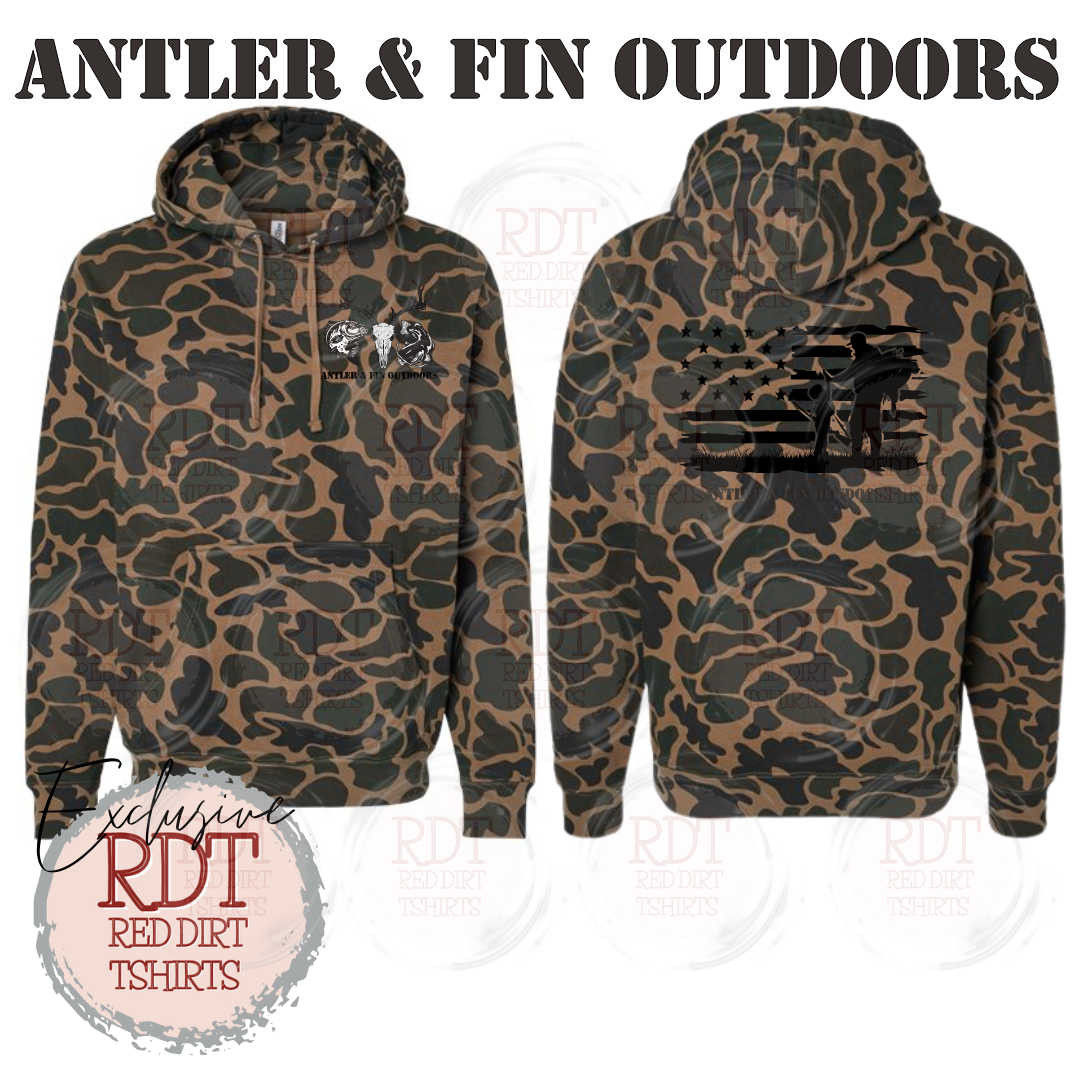 Antler & Fin Father and Child Hooded Sweatshirt
