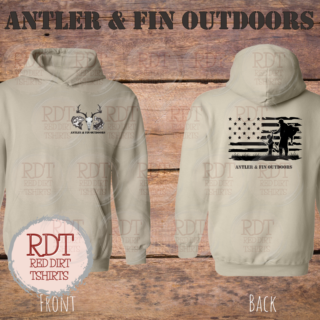 Antler & Fin Father and Child Hooded Sweatshirt