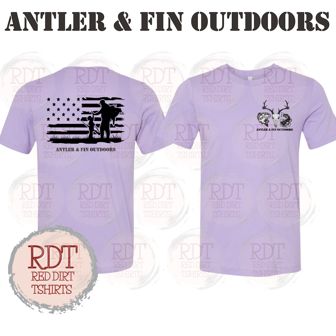 Antler & Fin Outdoors Father and Child Tshirt