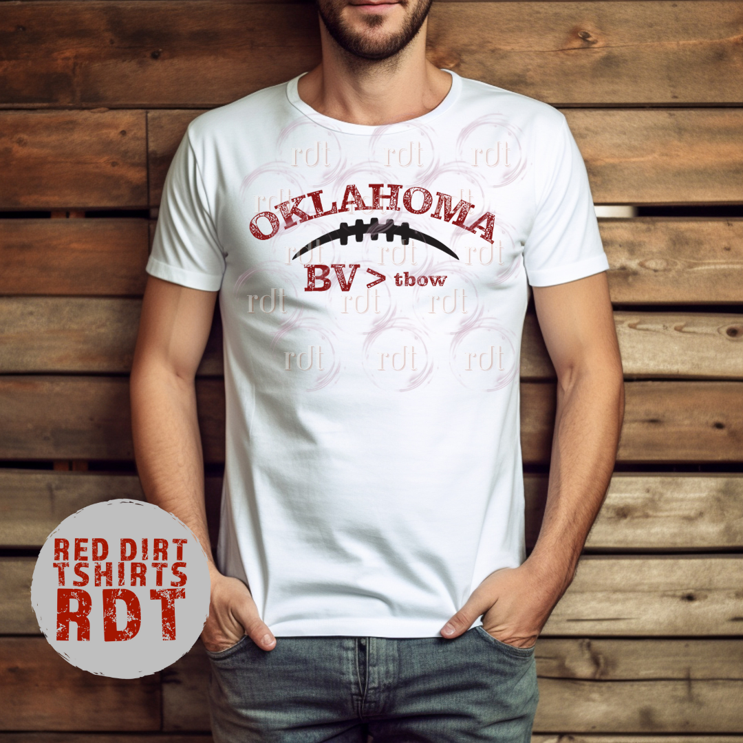Co BV Oklahoma – Dirt Football tbow Red TShirts >