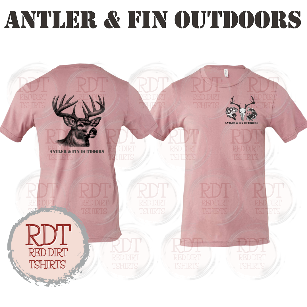 Antler & Fin Outdoors Deer Head Tshirt