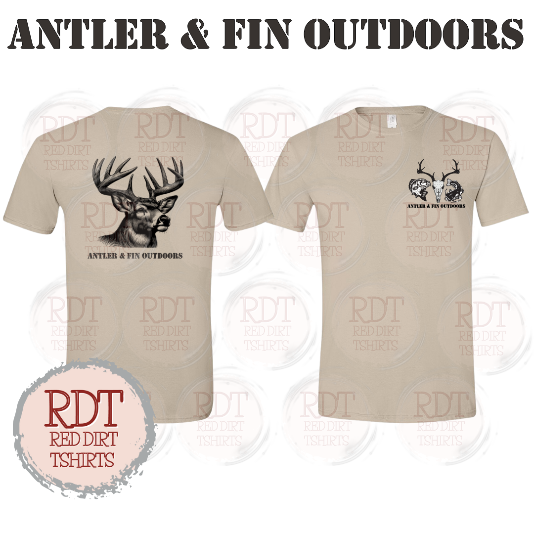 Antler & Fin Outdoors Deer Head Tshirt