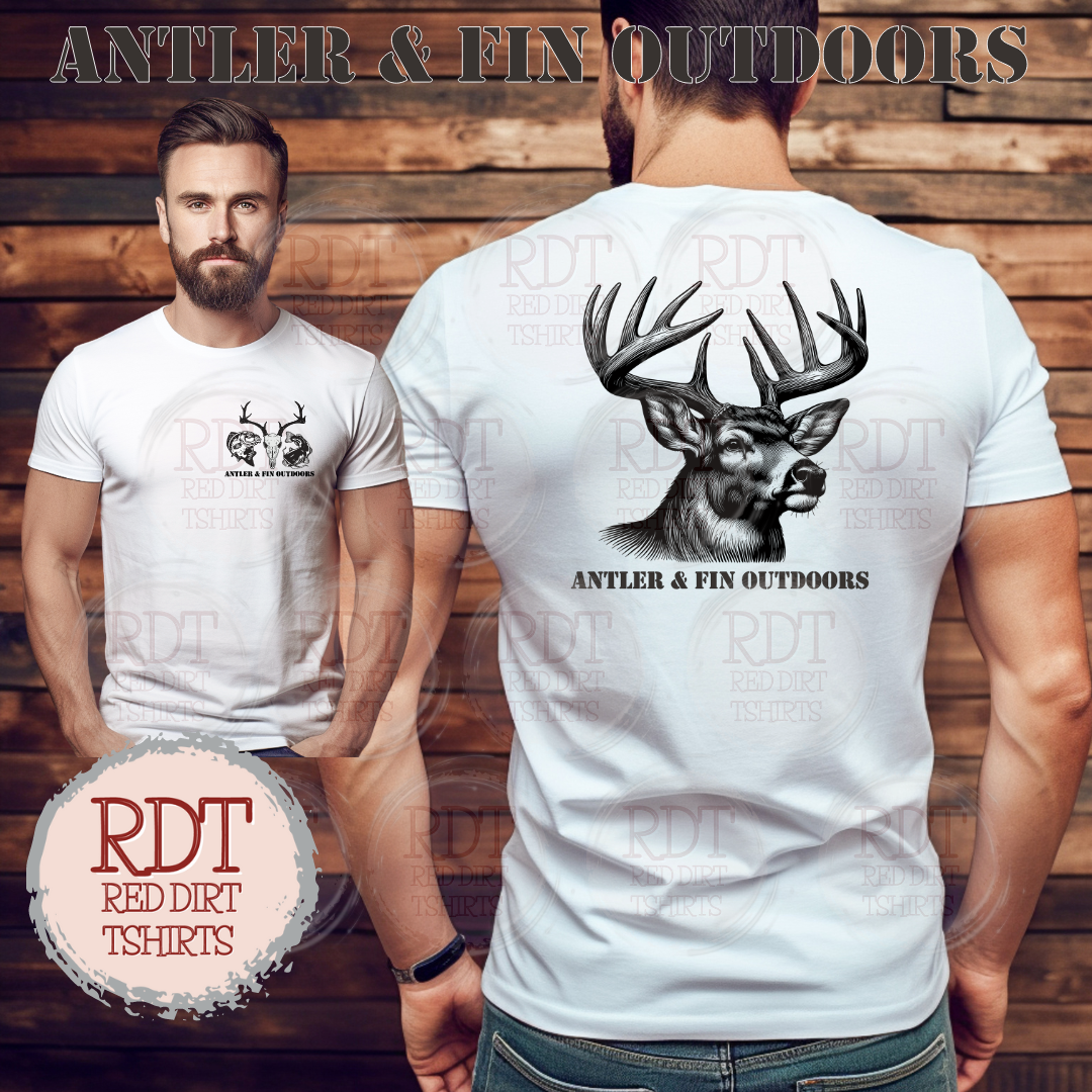 Antler & Fin Outdoors Deer Head Tshirt