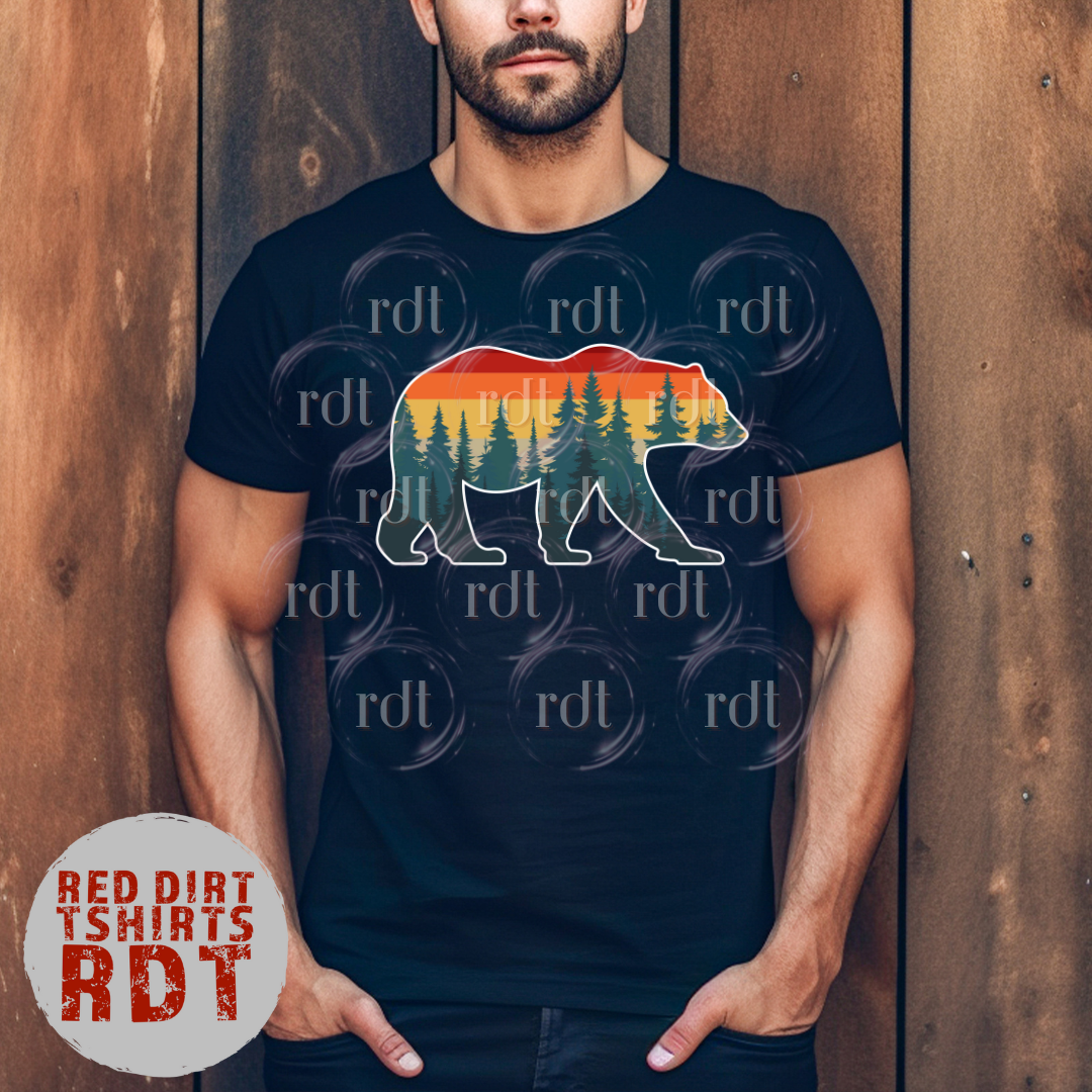 Bear Hiking Retro