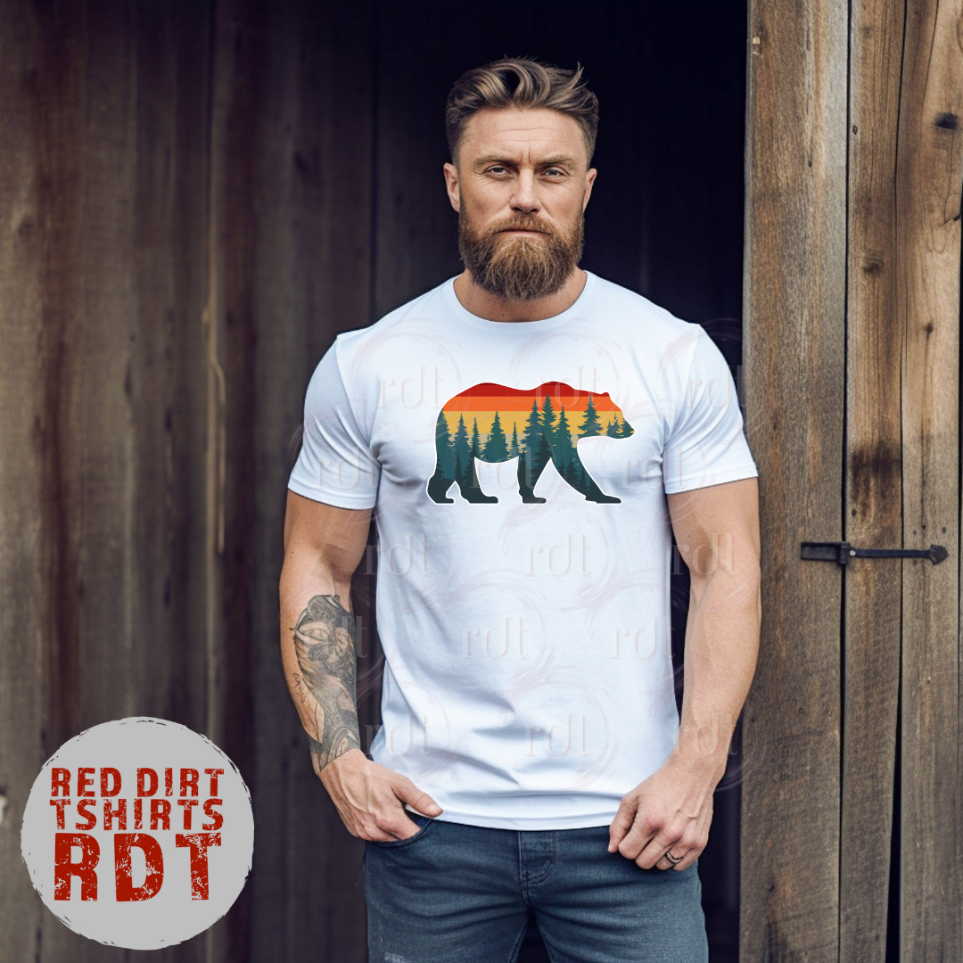 Bear Hiking Retro