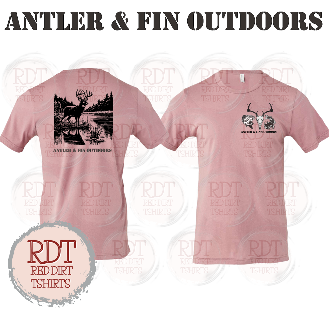 Antler & Fin Outdoors Bucklake 1 Tshirt