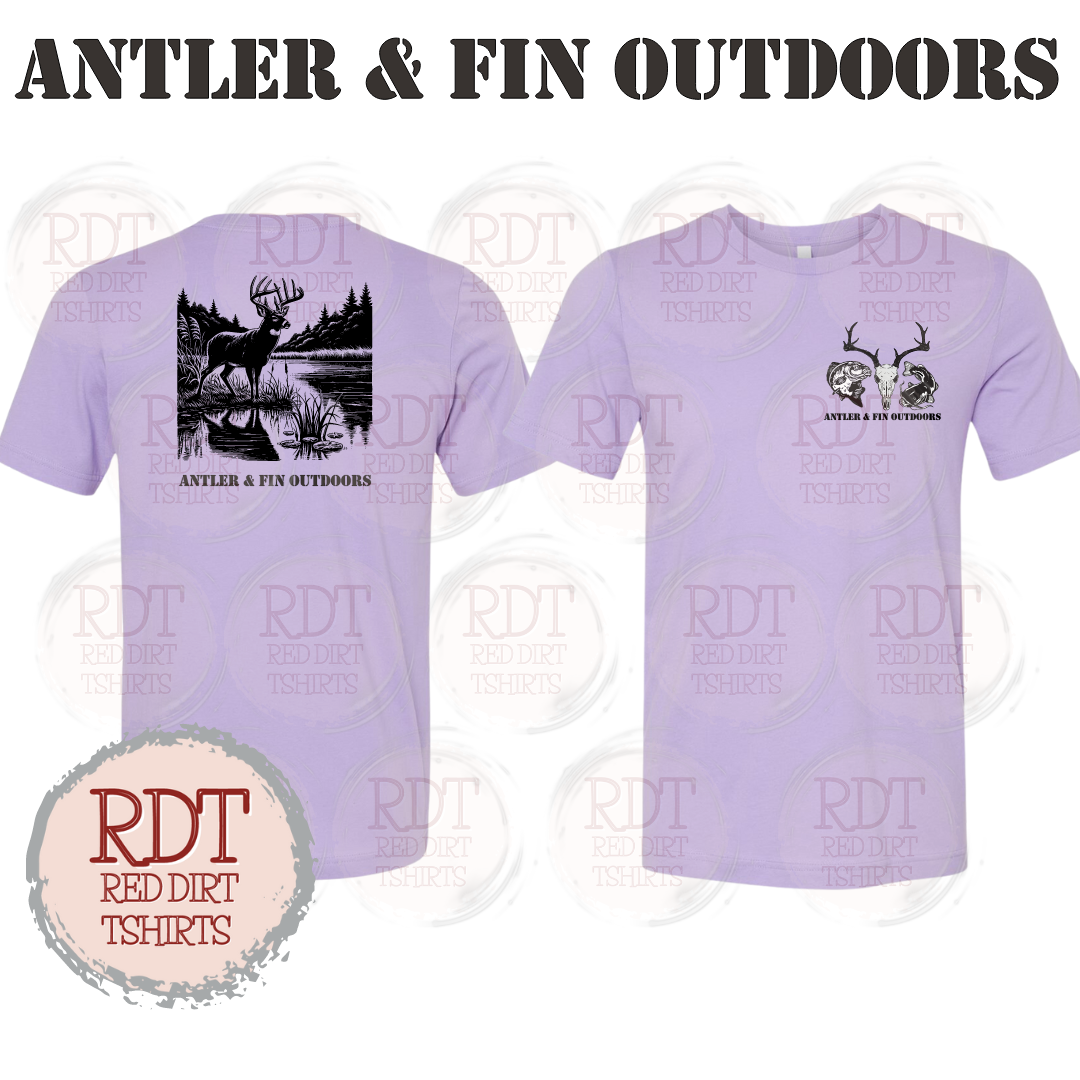 Antler & Fin Outdoors Bucklake 1 Tshirt