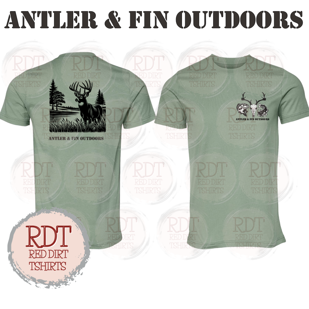 Antler & Fin Outdoors Bucklake 2 Tshirt