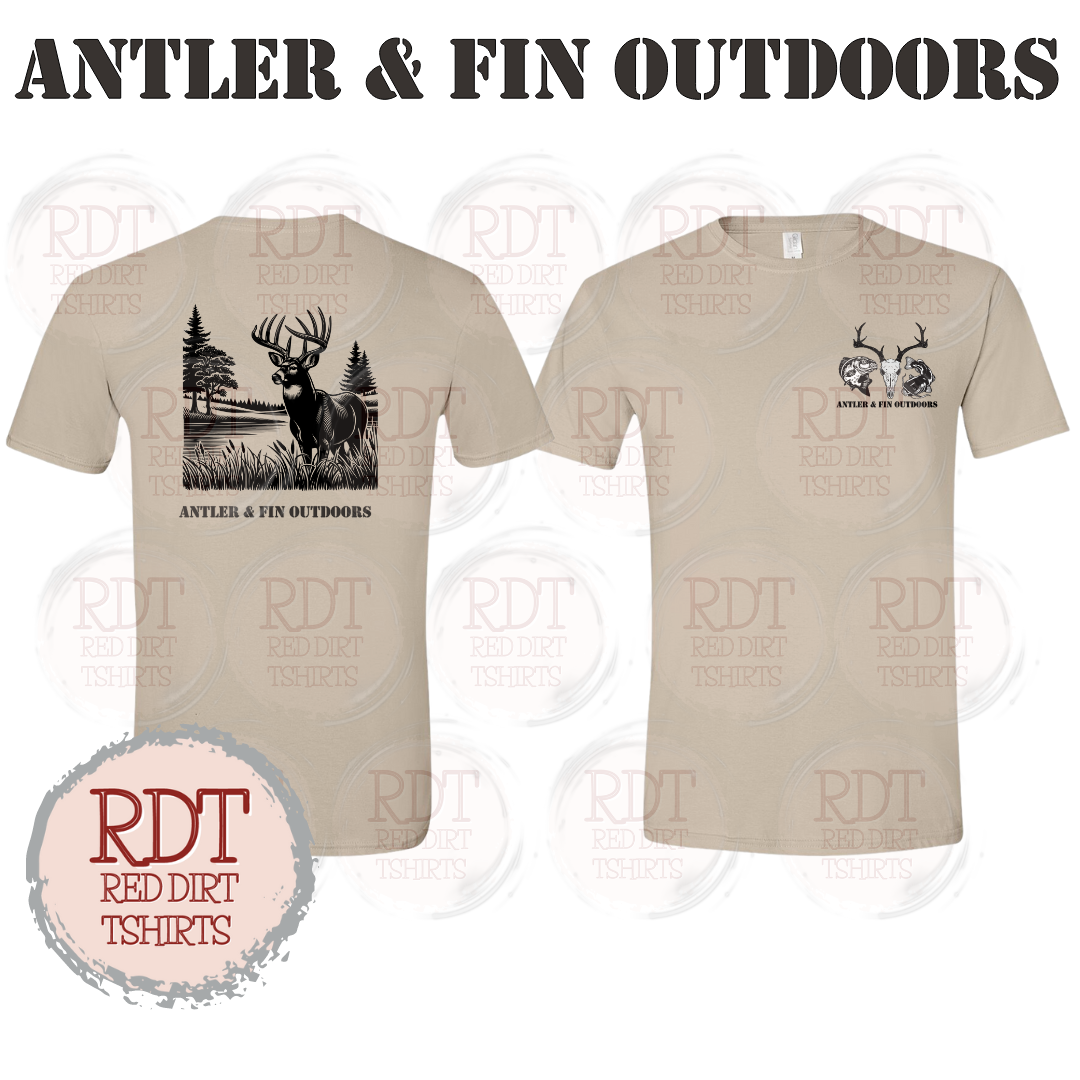 Antler & Fin Outdoors Bucklake 2 Tshirt