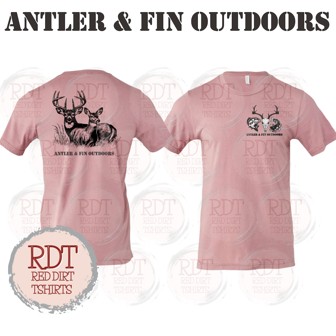 Antler & Fin Outdoors Buck and Doe Tshirt