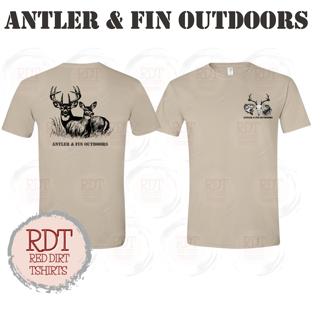 Antler & Fin Outdoors Buck and Doe Tshirt