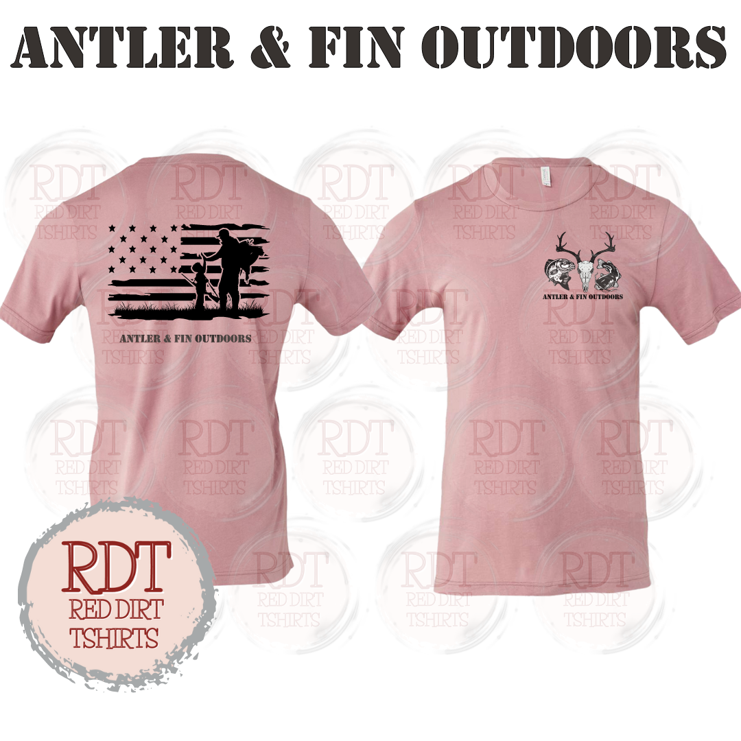Antler & Fin Outdoors Father and Child Tshirt