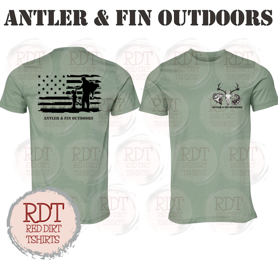 Antler & Fin Outdoors Father and Child Tshirt