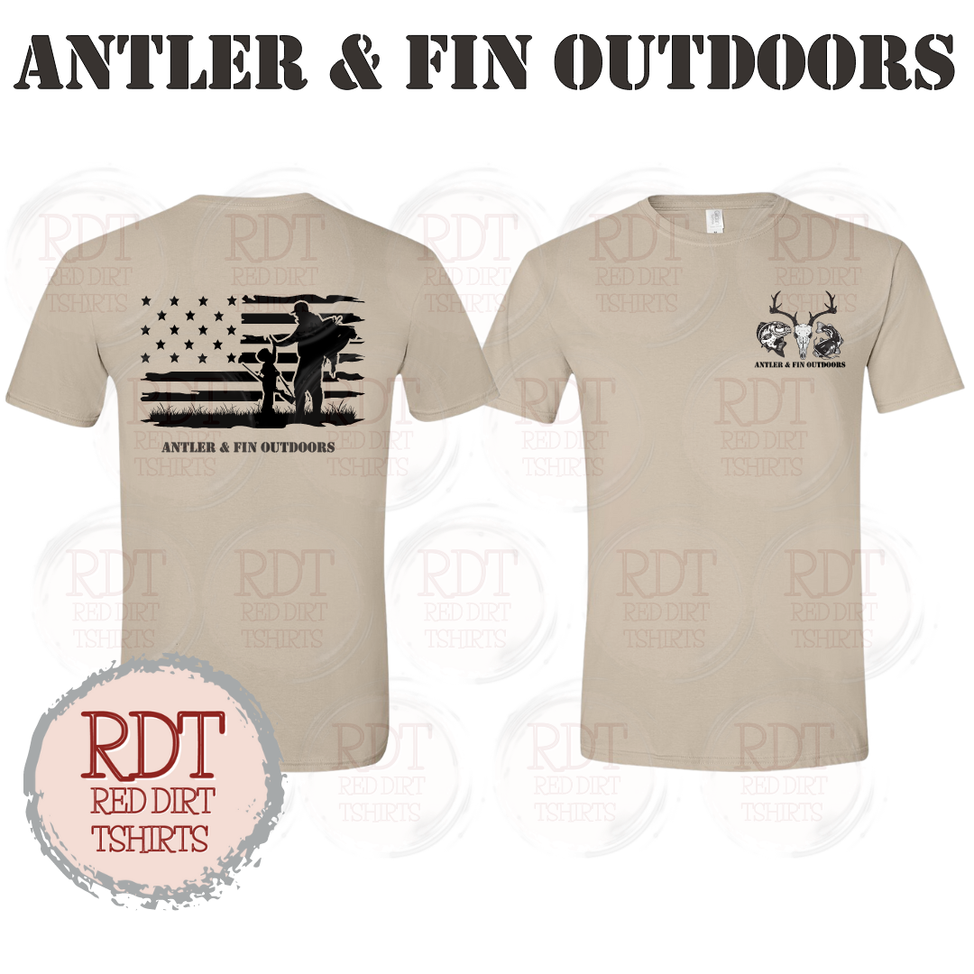 Antler & Fin Outdoors Father and Child Tshirt