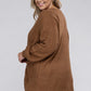 Plus Low Gauge Waffle Open Cardigan Sweater