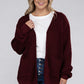 Plus Low Gauge Waffle Open Cardigan Sweater