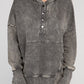French Terry Acid Wash Kangaroo Pocket Hoodie