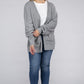 Plus Low Gauge Waffle Open Cardigan Sweater