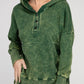 French Terry Acid Wash Kangaroo Pocket Hoodie