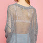POL Star Patch Long Sleeve Knit Cover Up