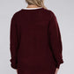 Plus Low Gauge Waffle Open Cardigan Sweater
