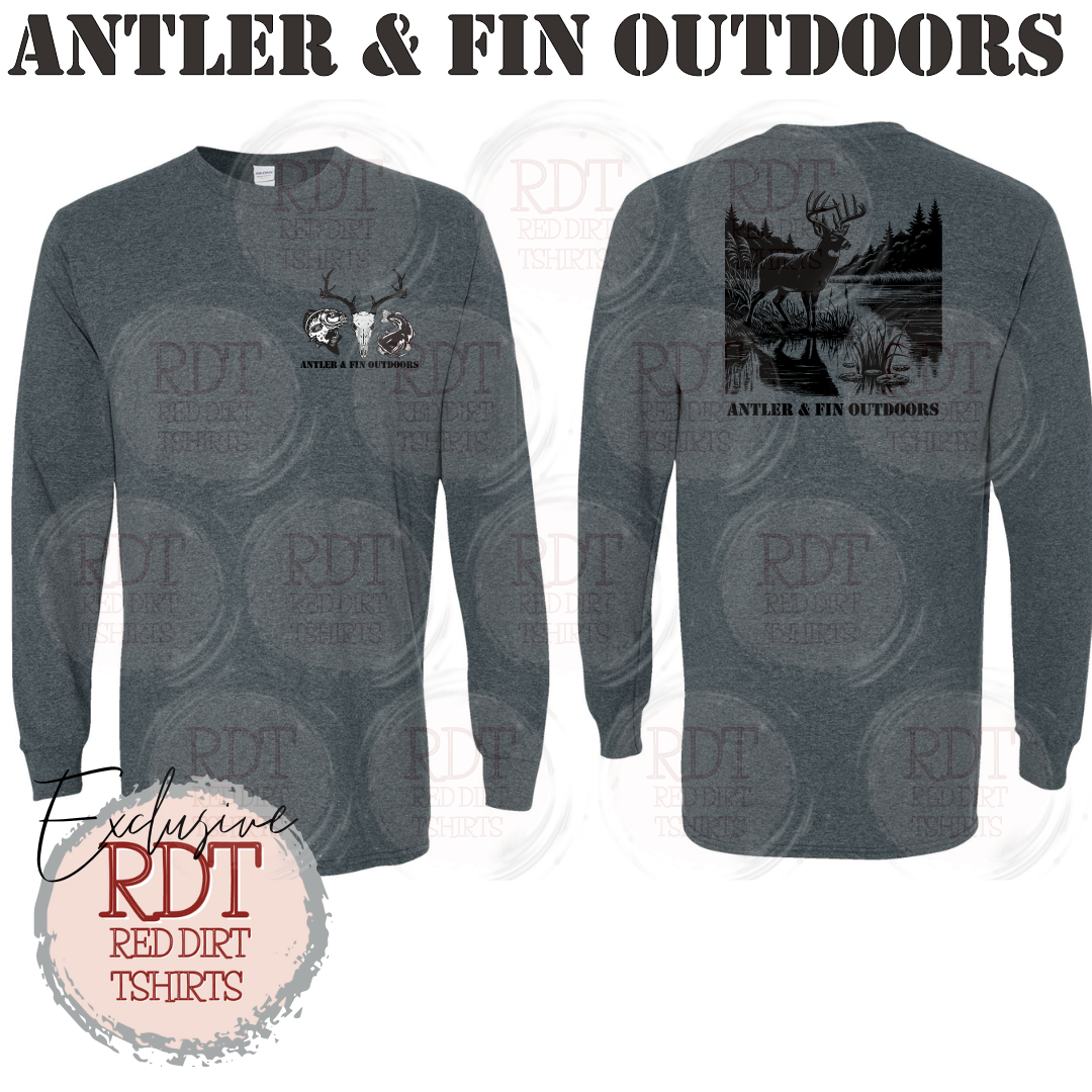 Antler & Fin Outdoors Bucklake 1 Long Sleeve Tshirt