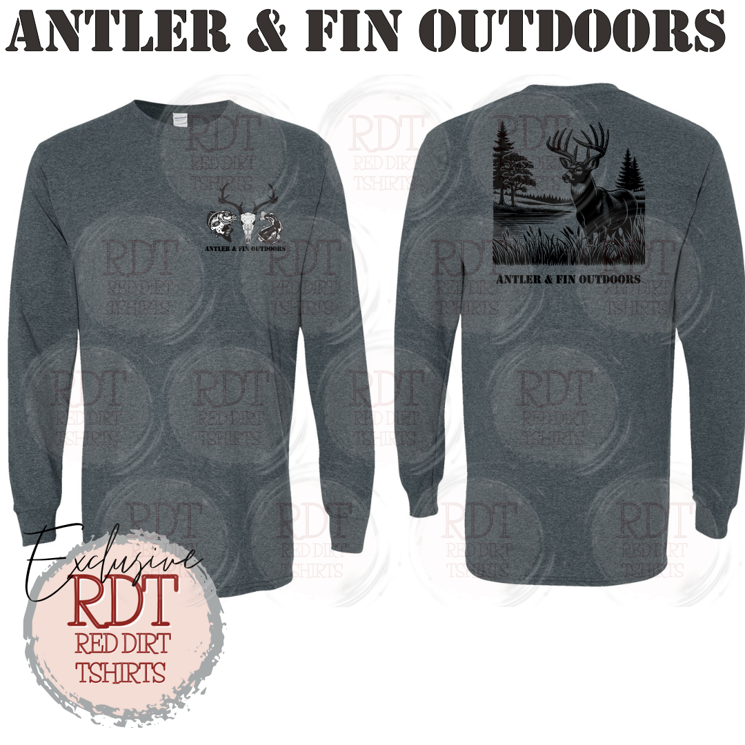 Antler & Fin Outdoors Bucklake 2 Long Sleeve Tshirt