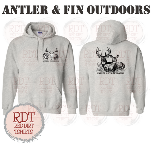 Antler & Fin Buck and Doe Hooded Sweatshirt