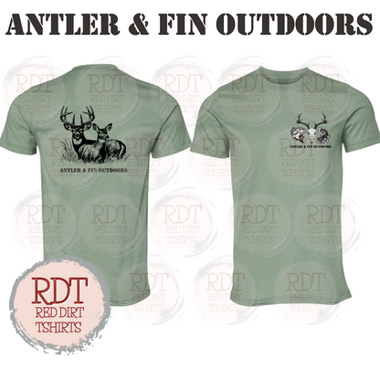 Antler & Fin Outdoors Buck and Doe Tshirt