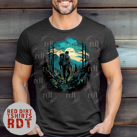 Hiking Man Color