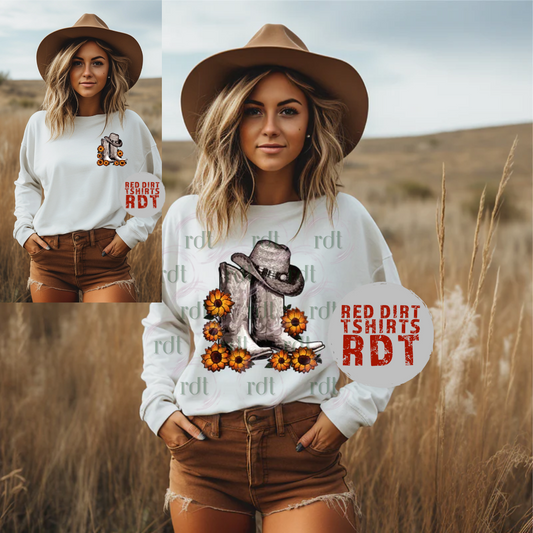 Sunflower Cowboy Boots