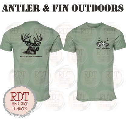 Antler & Fin Outdoors Deer Head Tshirt