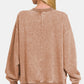 Zenana Acid Wash Oversized Fleece Sweatshirt