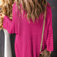 Openwork Open Front Long Sleeve Cardigan
