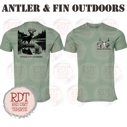 Antler & Fin Outdoors Bucklake 1 Tshirt