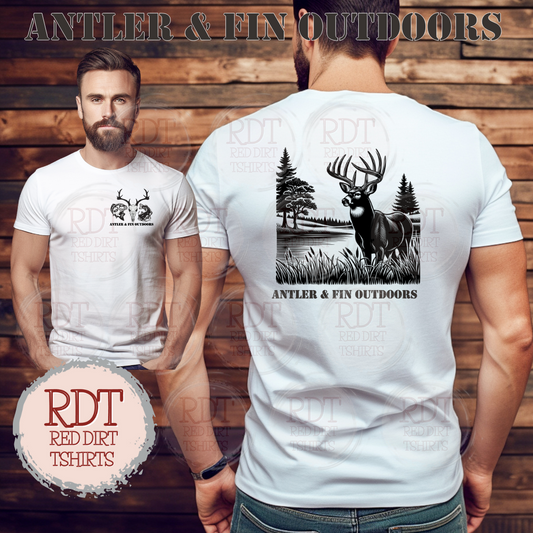 Antler & Fin Outdoors Bucklake 2 Tshirt
